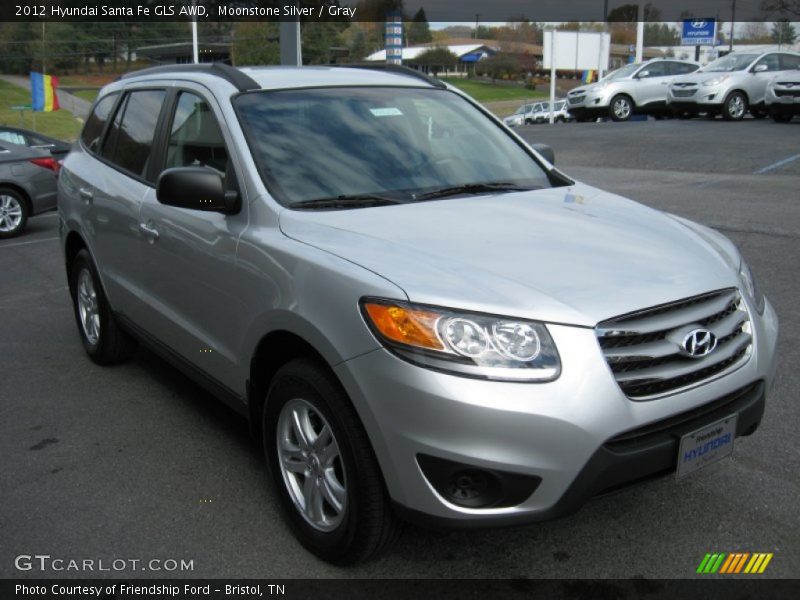 Moonstone Silver / Gray 2012 Hyundai Santa Fe GLS AWD