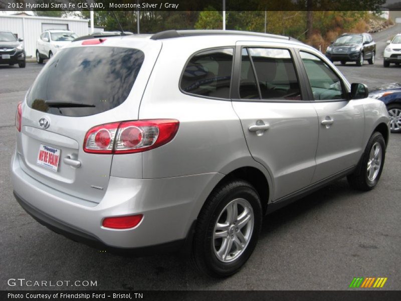 Moonstone Silver / Gray 2012 Hyundai Santa Fe GLS AWD