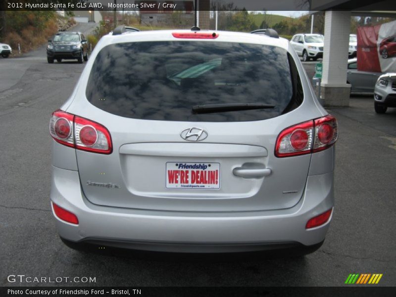 Moonstone Silver / Gray 2012 Hyundai Santa Fe GLS AWD