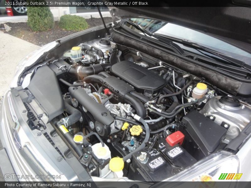 Graphite Gray Metallic / Off Black 2011 Subaru Outback 2.5i Premium Wagon