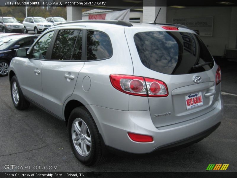 Moonstone Silver / Gray 2012 Hyundai Santa Fe GLS AWD