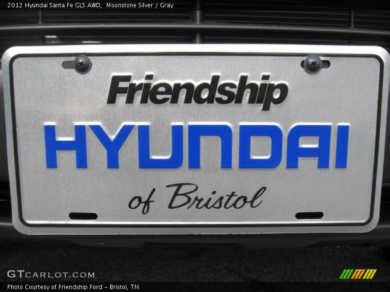 Moonstone Silver / Gray 2012 Hyundai Santa Fe GLS AWD