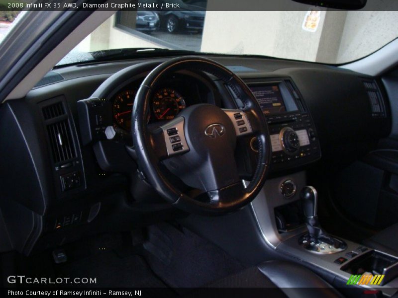 Diamond Graphite Metallic / Brick 2008 Infiniti FX 35 AWD