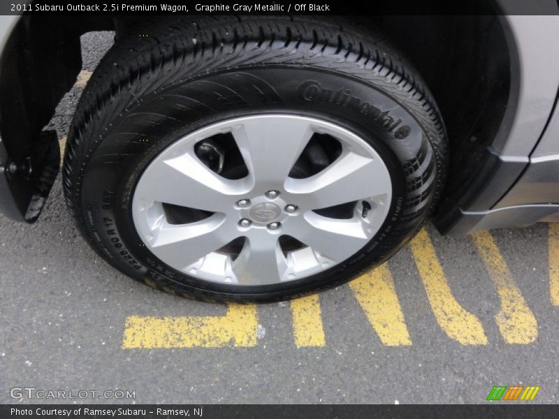 Graphite Gray Metallic / Off Black 2011 Subaru Outback 2.5i Premium Wagon