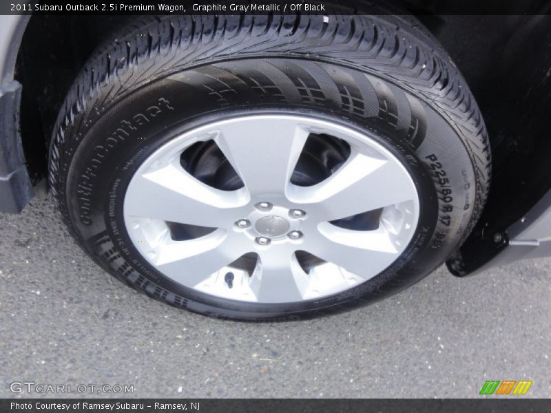 Graphite Gray Metallic / Off Black 2011 Subaru Outback 2.5i Premium Wagon