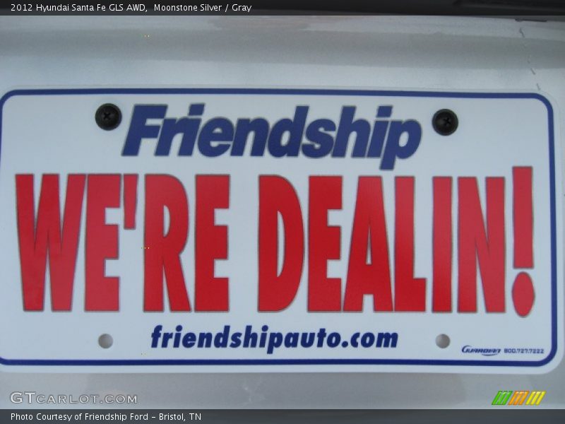 Moonstone Silver / Gray 2012 Hyundai Santa Fe GLS AWD
