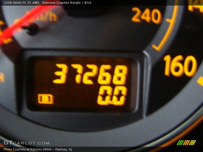 Diamond Graphite Metallic / Brick 2008 Infiniti FX 35 AWD