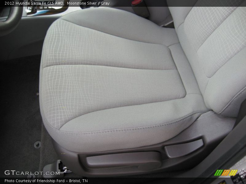 Moonstone Silver / Gray 2012 Hyundai Santa Fe GLS AWD
