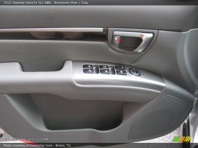 Moonstone Silver / Gray 2012 Hyundai Santa Fe GLS AWD