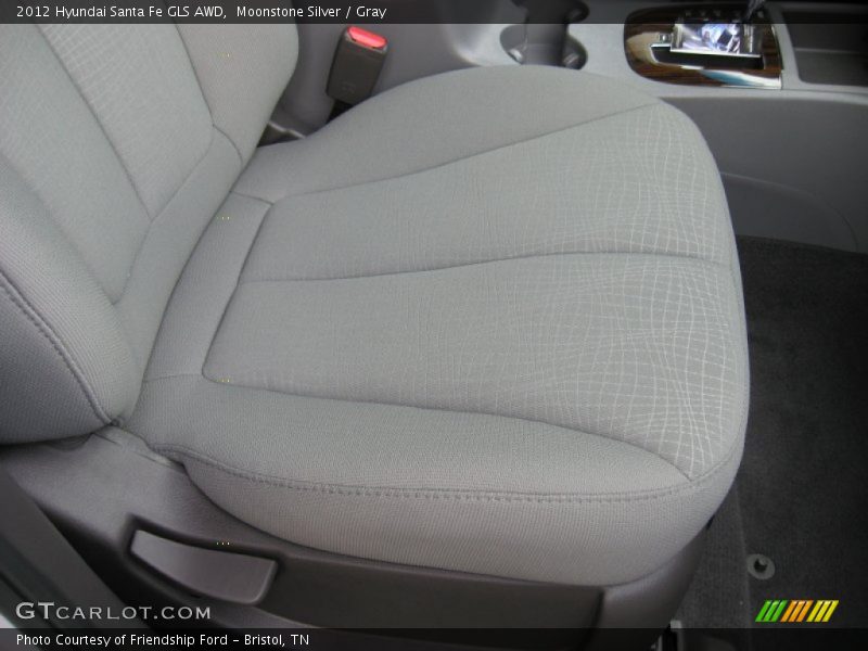 Moonstone Silver / Gray 2012 Hyundai Santa Fe GLS AWD