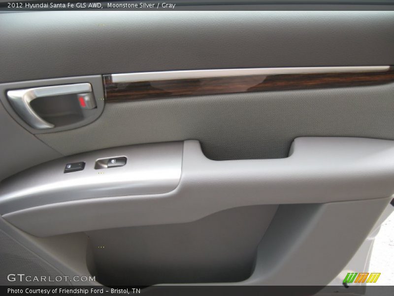 Moonstone Silver / Gray 2012 Hyundai Santa Fe GLS AWD