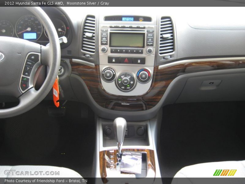Moonstone Silver / Gray 2012 Hyundai Santa Fe GLS AWD