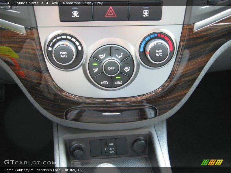 Moonstone Silver / Gray 2012 Hyundai Santa Fe GLS AWD