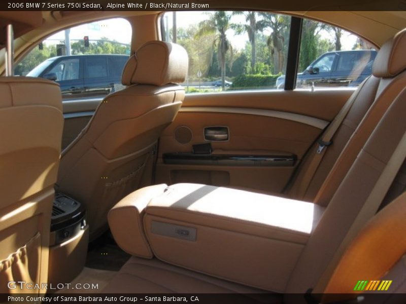 Alpine White / Black/Natural Brown 2006 BMW 7 Series 750i Sedan