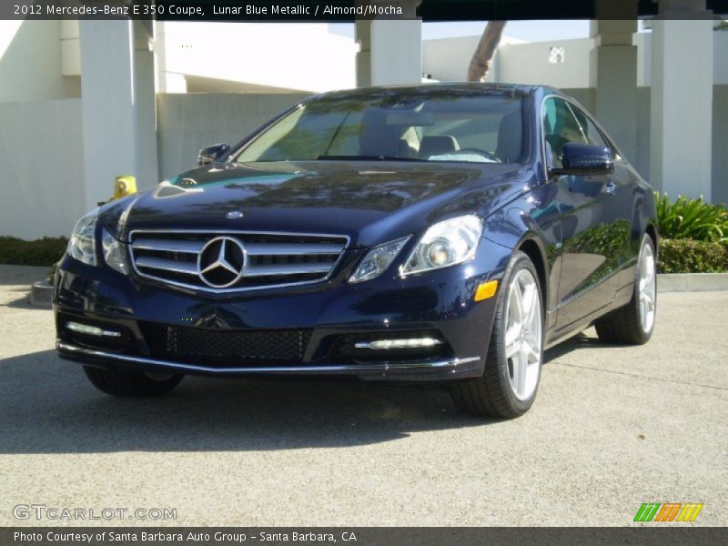 Lunar Blue Metallic / Almond/Mocha 2012 Mercedes-Benz E 350 Coupe