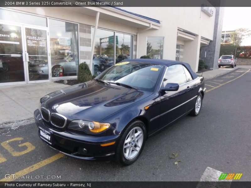 Orient Blue Metallic / Sand 2004 BMW 3 Series 325i Convertible