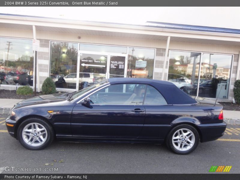 Orient Blue Metallic / Sand 2004 BMW 3 Series 325i Convertible