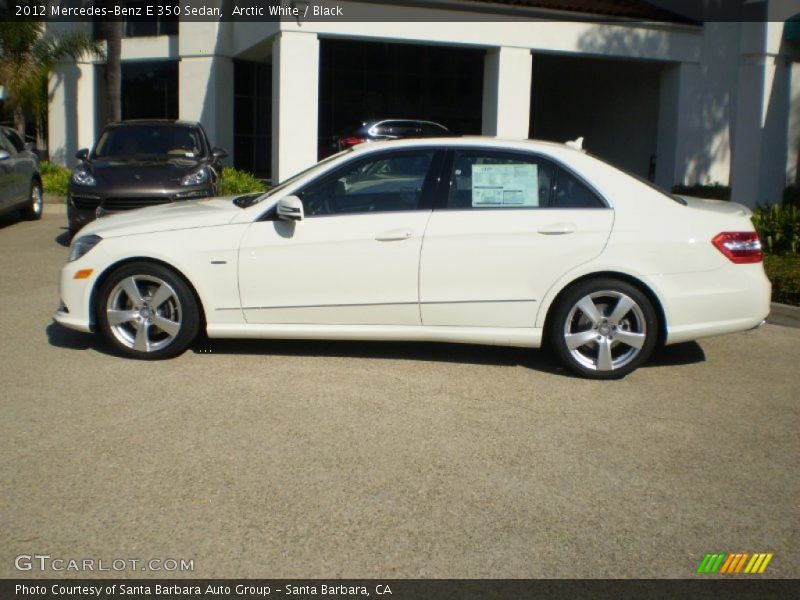 Arctic White / Black 2012 Mercedes-Benz E 350 Sedan