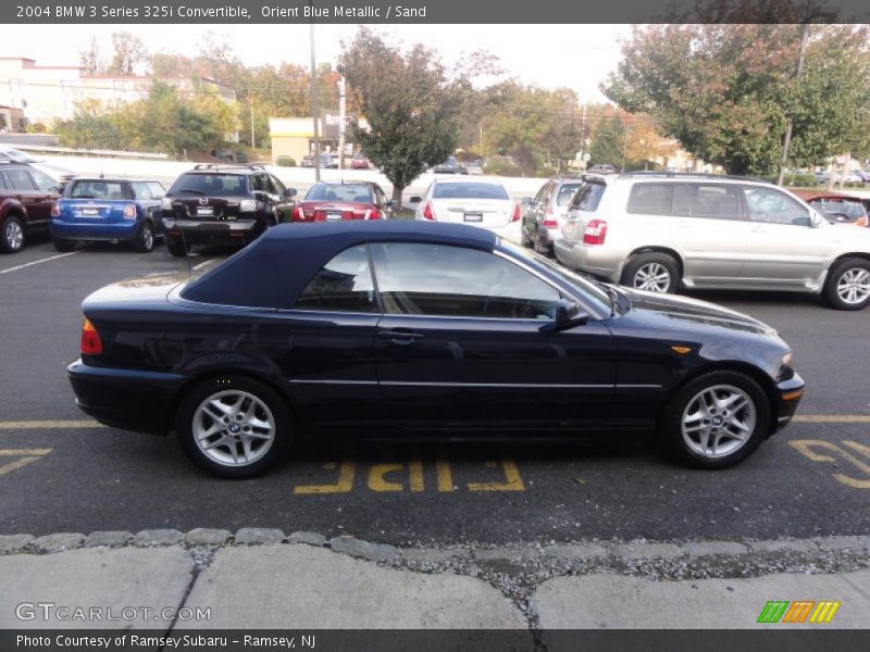 Orient Blue Metallic / Sand 2004 BMW 3 Series 325i Convertible