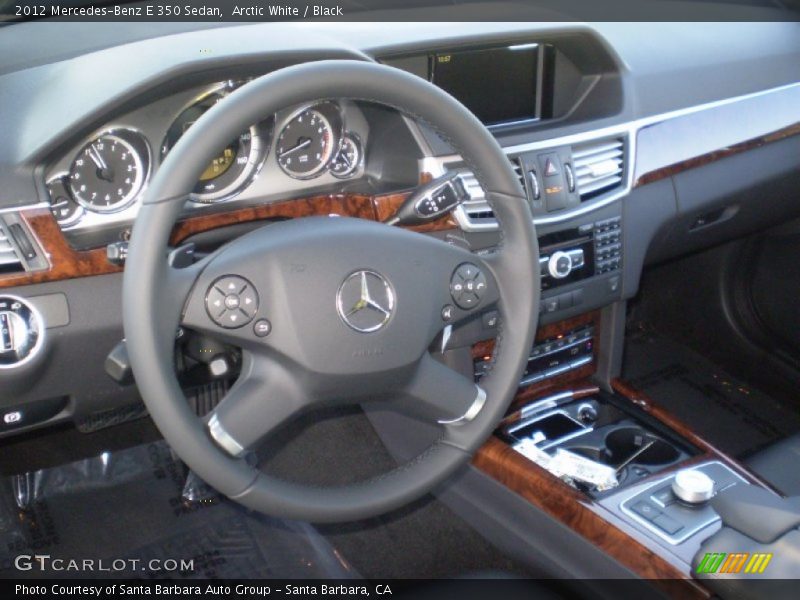 Arctic White / Black 2012 Mercedes-Benz E 350 Sedan