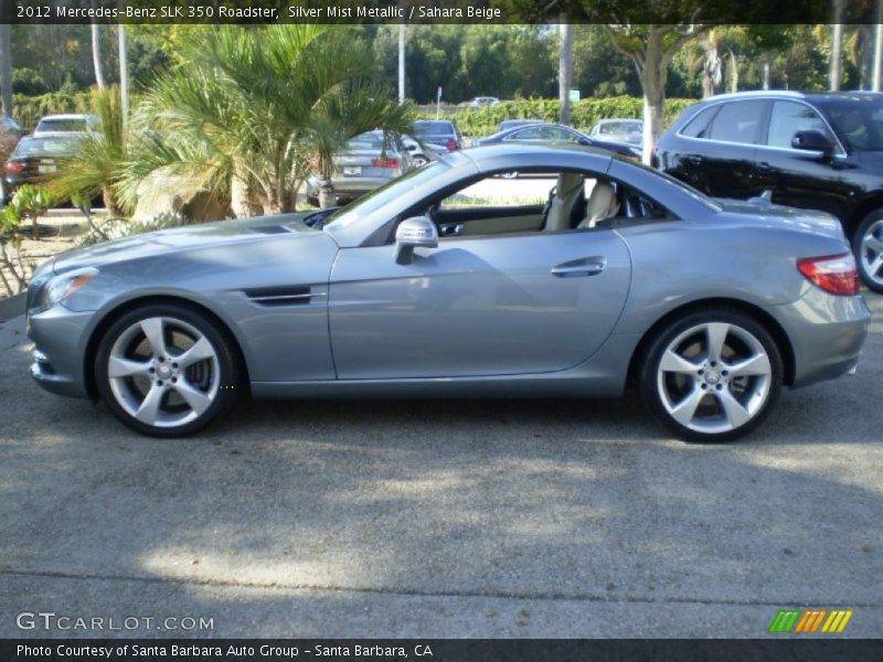 Silver Mist Metallic / Sahara Beige 2012 Mercedes-Benz SLK 350 Roadster