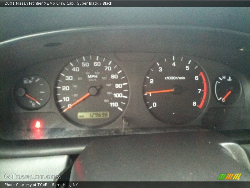 Super Black / Black 2001 Nissan Frontier XE V6 Crew Cab