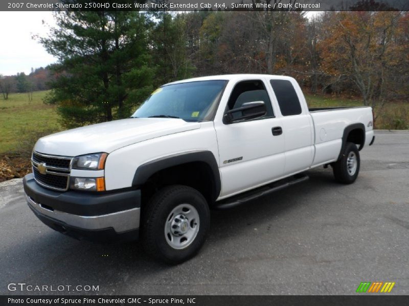 Summit White / Dark Charcoal 2007 Chevrolet Silverado 2500HD Classic Work Truck Extended Cab 4x4