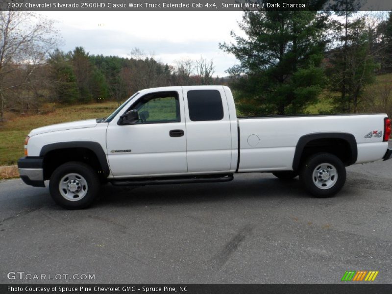 Summit White / Dark Charcoal 2007 Chevrolet Silverado 2500HD Classic Work Truck Extended Cab 4x4