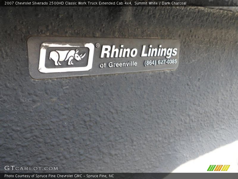 Summit White / Dark Charcoal 2007 Chevrolet Silverado 2500HD Classic Work Truck Extended Cab 4x4