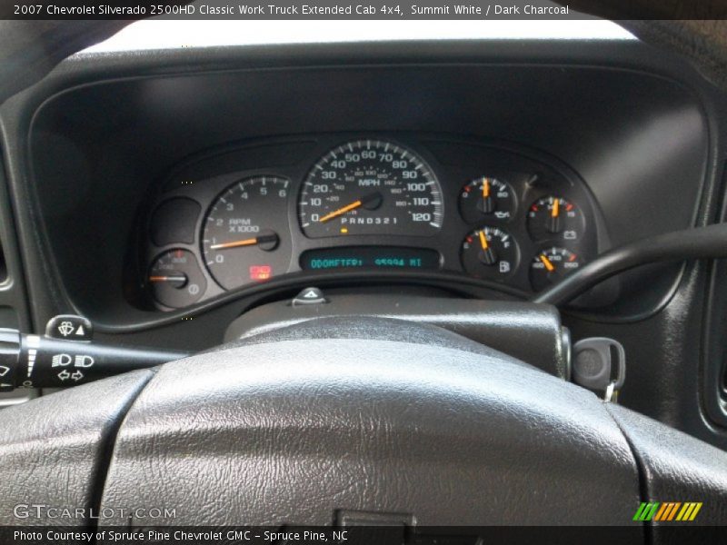 Summit White / Dark Charcoal 2007 Chevrolet Silverado 2500HD Classic Work Truck Extended Cab 4x4