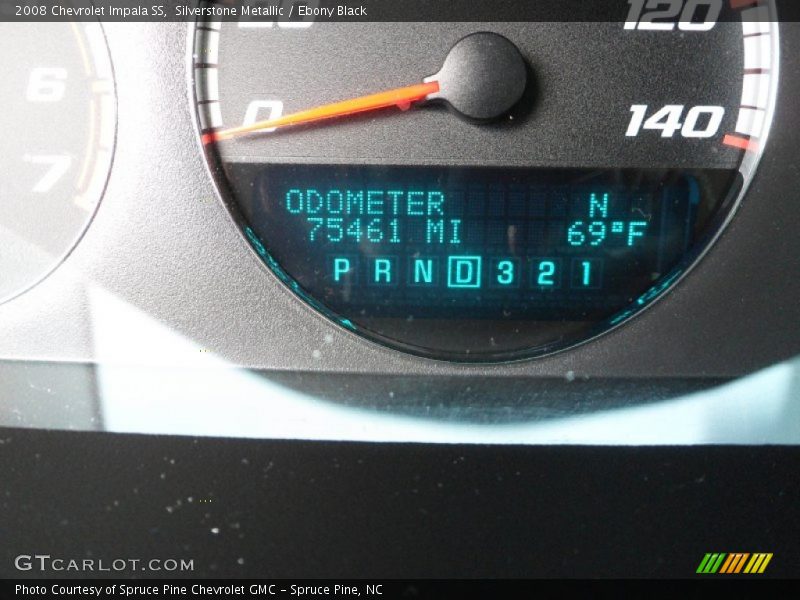 Silverstone Metallic / Ebony Black 2008 Chevrolet Impala SS