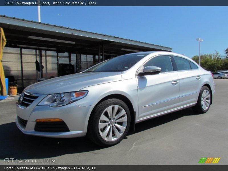 White Gold Metallic / Black 2012 Volkswagen CC Sport