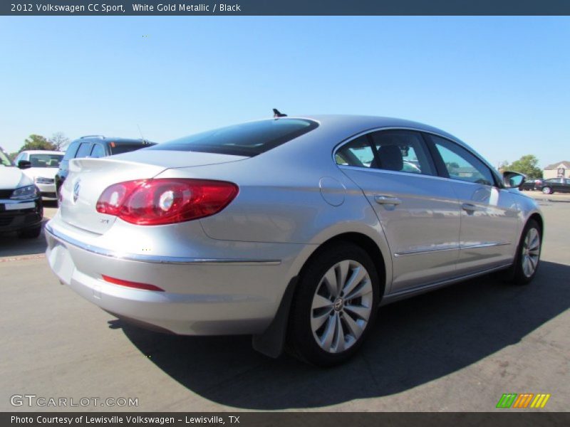 White Gold Metallic / Black 2012 Volkswagen CC Sport
