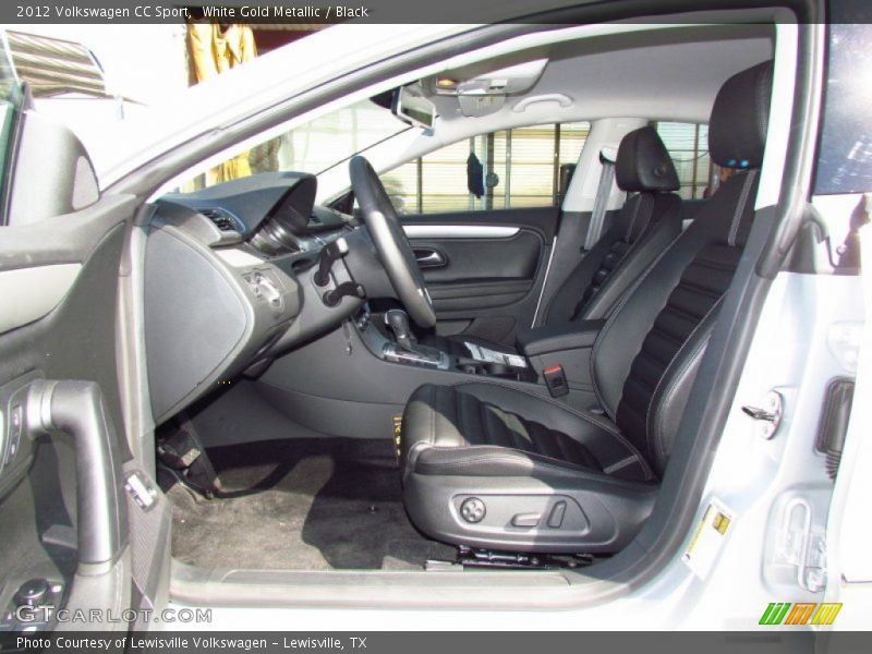 White Gold Metallic / Black 2012 Volkswagen CC Sport