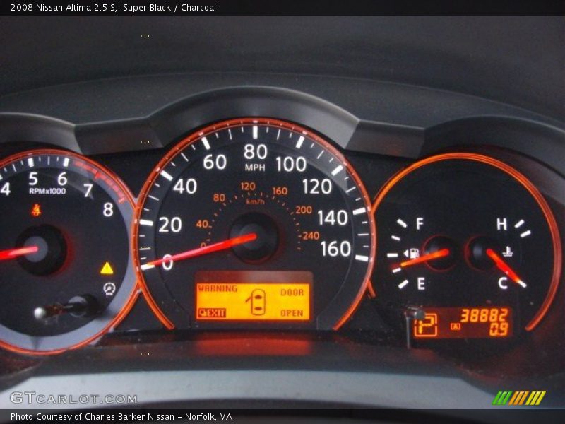 Super Black / Charcoal 2008 Nissan Altima 2.5 S