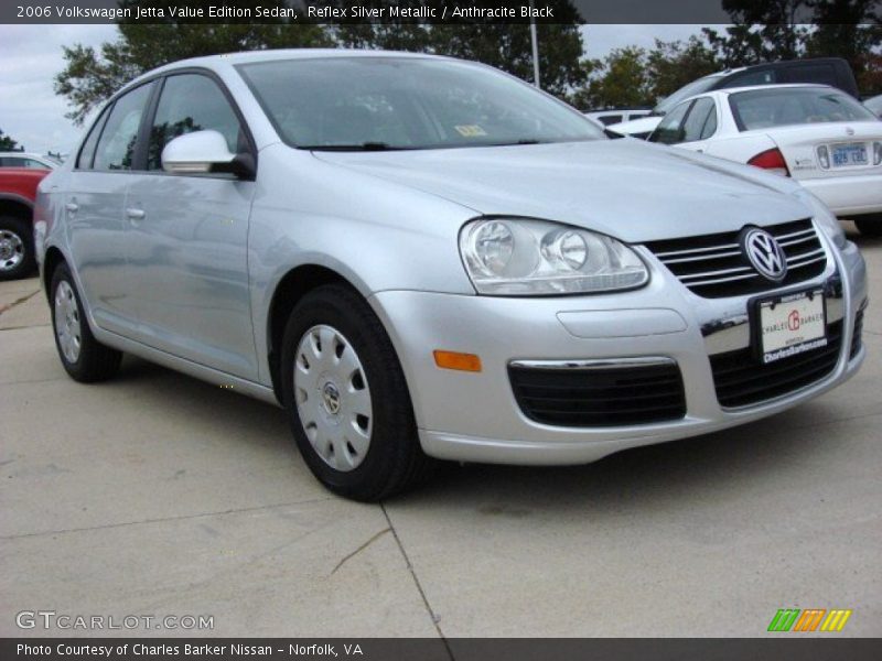 Reflex Silver Metallic / Anthracite Black 2006 Volkswagen Jetta Value Edition Sedan