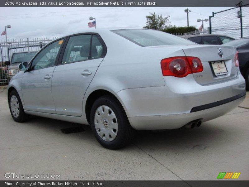 Reflex Silver Metallic / Anthracite Black 2006 Volkswagen Jetta Value Edition Sedan