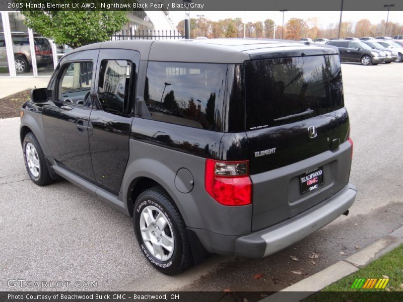 Nighthawk Black Pearl / Black/Gray 2005 Honda Element LX AWD