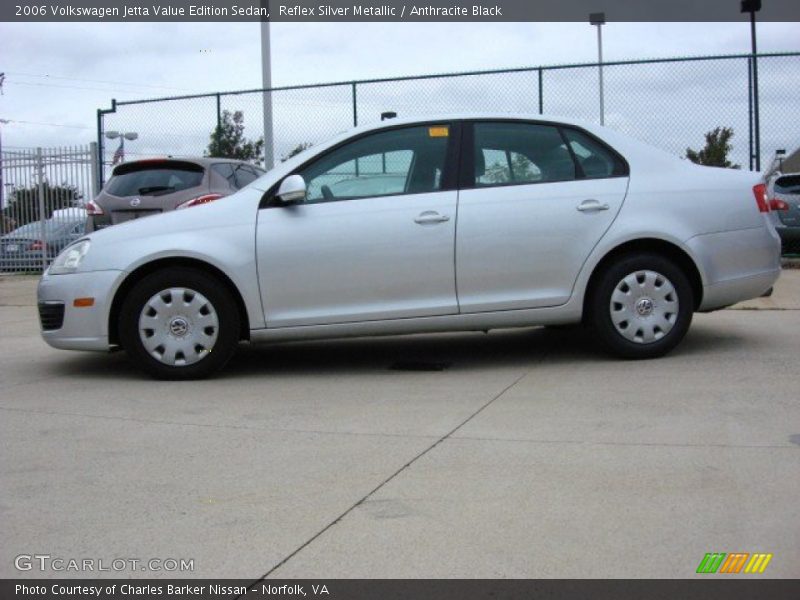 Reflex Silver Metallic / Anthracite Black 2006 Volkswagen Jetta Value Edition Sedan