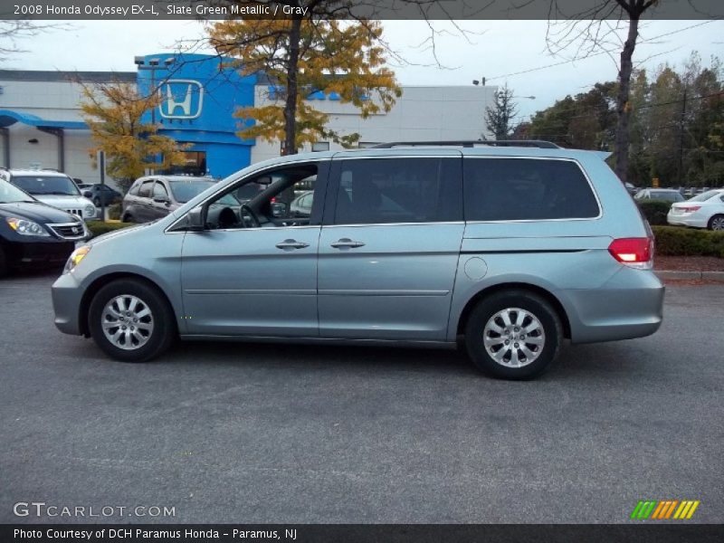 Slate Green Metallic / Gray 2008 Honda Odyssey EX-L