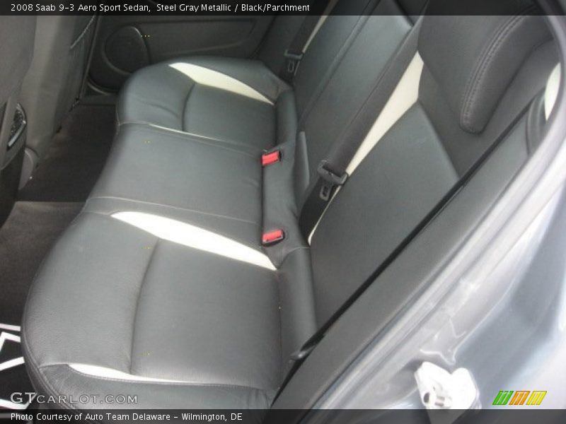 Steel Gray Metallic / Black/Parchment 2008 Saab 9-3 Aero Sport Sedan