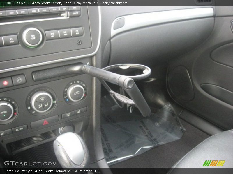 Steel Gray Metallic / Black/Parchment 2008 Saab 9-3 Aero Sport Sedan