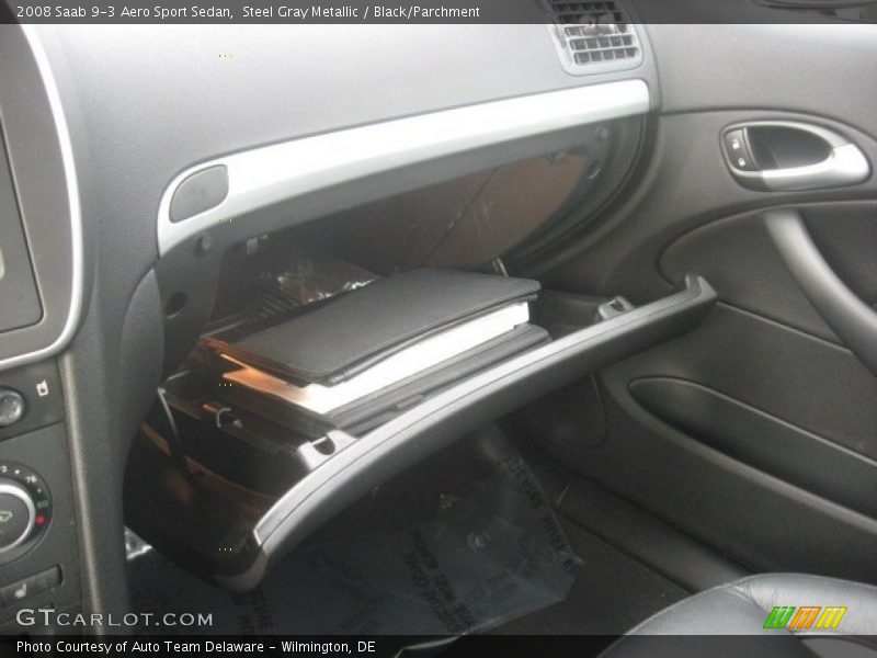 Steel Gray Metallic / Black/Parchment 2008 Saab 9-3 Aero Sport Sedan
