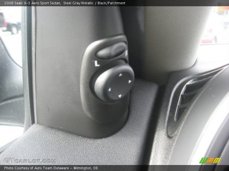 Steel Gray Metallic / Black/Parchment 2008 Saab 9-3 Aero Sport Sedan