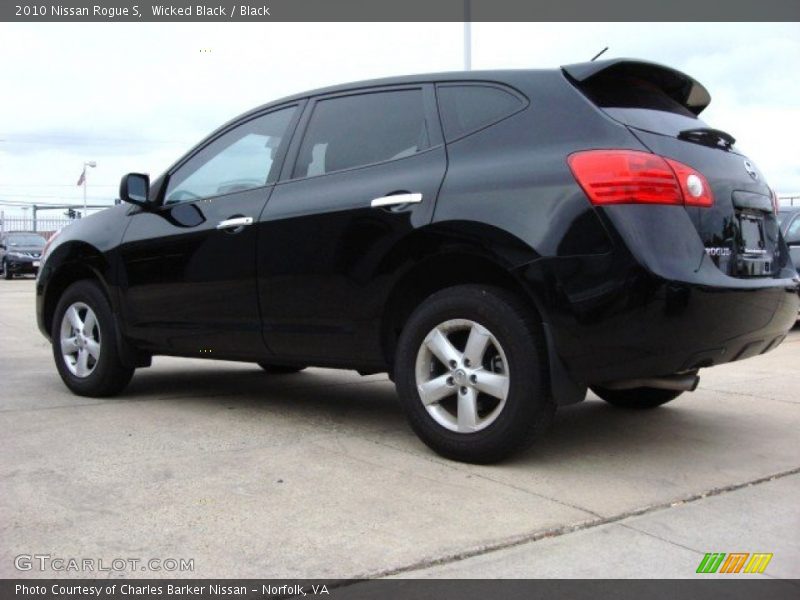 Wicked Black / Black 2010 Nissan Rogue S