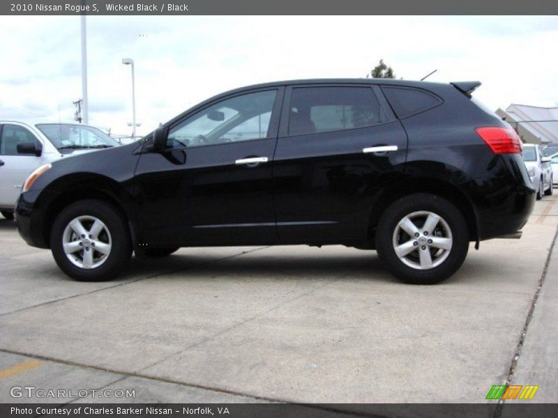 Wicked Black / Black 2010 Nissan Rogue S