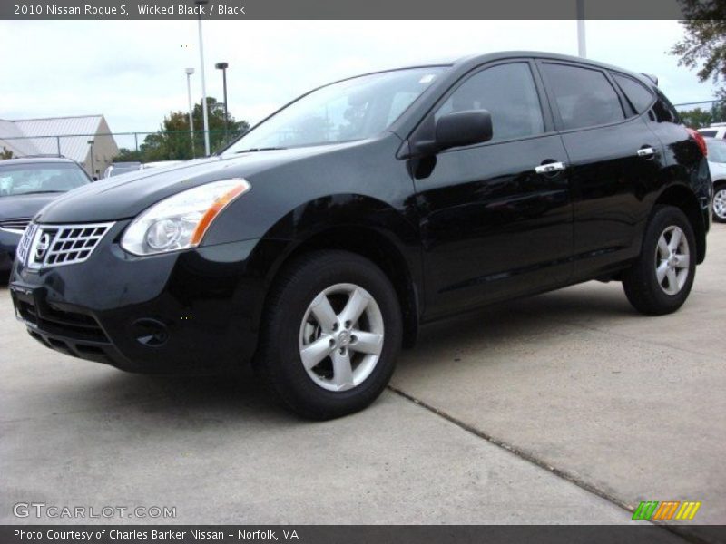 Wicked Black / Black 2010 Nissan Rogue S