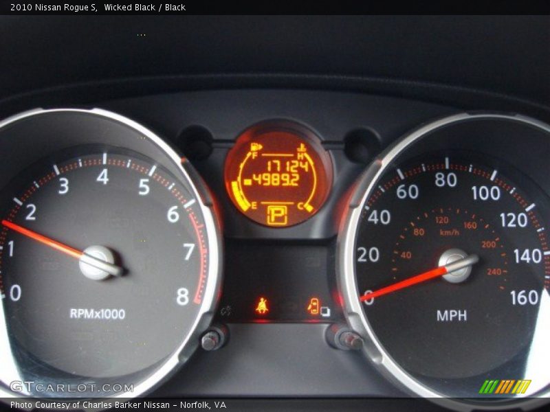 Wicked Black / Black 2010 Nissan Rogue S
