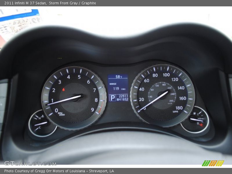 Storm Front Gray / Graphite 2011 Infiniti M 37 Sedan