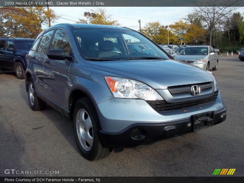Glacier Blue Metallic / Gray 2009 Honda CR-V LX 4WD
